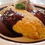 レストラン道 - オムライス・照り焼きセット