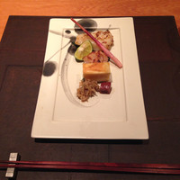 日本料理 斗南 - お皿が縦置きなんてちょっぴりおしゃれ！プリンみたいな卵焼き、白子の西京焼き、鯛の幽庵焼き。付け合せも美味しかった！