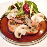 45787665 - ランチコース 6010円 の牛頬肉とジャガイモの温かいテリーヌ 赤ワインソース