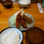 豊島屋 - エビフライ定食