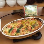 くるるの杜 農村レストラン - 【2015年12月】ホタテとメークインのドリア（クリスマスメニュー）。