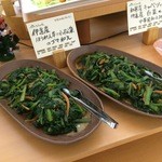 くるるの杜 農村レストラン - 【2015年12月】伊達産ほうれん草と小松菜のゴマ和え。
