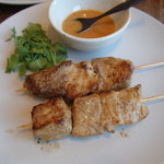 クリヤム - 豚肉のサテイ　ピーナッツのソース