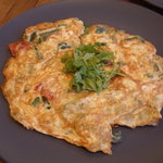 クリヤム - ツルムラサキ入りのオムレツ