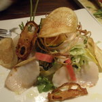 トラットリア スペランツァ エッセ - 平貝と15種類の野菜のサラダ