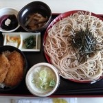 山よし - タレカツ丼セット (950円)