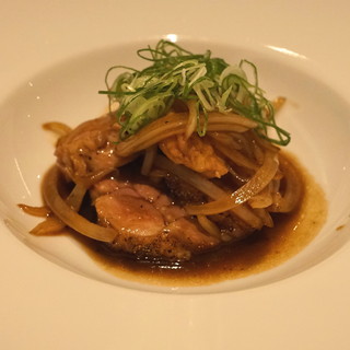 Tougou - 肉　（岩手県産 豚肉　トンテキ ソースがけ）