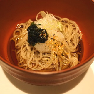 Tougou - 蕎麦　（生海苔と大根おろしで）