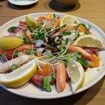 薬zen拓 - カルパッチョ風お造り盛り合わせ