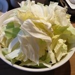 薬zen拓 - もつなべようキャベツ大盛り♪