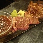 手打ちそば八轟 - 岩手牛ステーキ