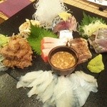 手打ちそば八轟 - 刺身盛合せ