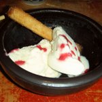 円らく 所沢荘 - クーポンでもらったサービスの「ジェラート」！