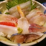 一らん - ランチの海鮮丼(201512)