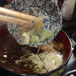 ひより　麦縄本舗　炭焼酒場 - H27.12.18 肉汁うどん