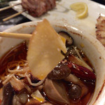 ひより　麦縄本舗　炭焼酒場 - H27.12.18 木の子のにんにく地獄焼き