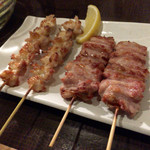 ひより　麦縄本舗　炭焼酒場 - H27.12.18 ナンコツ(ひざ)＆せせり