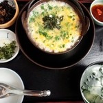 松もと - ふぐ雑炊白子入り定食