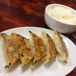 神山 - H.27.12.24.昼 ランチメニューB 餃子セット +170円税込