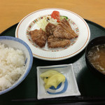 市場食堂 - 豚の竜田揚げ定食❗️