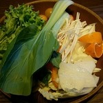 農家の台所 銀座店 - ドレッシング･塩なしでも美味しい生野菜