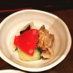 七伍屋 - クリスマスカラーみたいなお通し