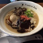 Ramen Jun - 2015年8月撮影、黒とん＋煮卵