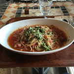 ネーミングは曖昧だけどベーコンバジルトマトのパスタ（２０１５．１２．２４）