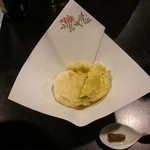 ホテルグリーンプラザ - 夕ご飯：蓮根磯辺揚げ等