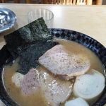 マルミ・サンライズ食堂 - 濃い鰺ラーメン(ネギなし)