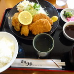Yoshikatsutei - カキフライ＆ヒレカツ定食　Eセット