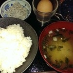 Shisaido Supa Marina Tembou Resutoran - たまごかけご飯定食☆