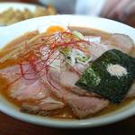 麺屋 にぼすけ - 海老そば塩（チャーシュートッピング）