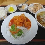 中華料理 香苑 - 料理写真:エビチリ定食(980円)