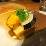 こふく - あん肝豆腐葛餡掛け。