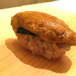 鮨 あらい - 2015/12夜_にぎり⑬むらさき雲丹