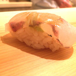 鮨 あらい - 2015/12夜_にぎり③平目