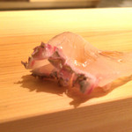 鮨 あらい - 2015/12夜_つまみ②真鯛