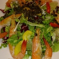 謝朋殿 仙台店 - 有頭エビとグレープフルーツのサラダ☆☆☆