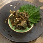 あぷちゃ - ＜2015年12月＞友のオーダー、葉わさび。ピリッと美味しい♡480円