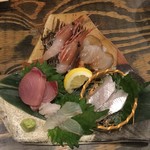 あぷちゃ - ＜2015年12月＞お刺身５種盛り。食べたいのを５種選択♪980円(税別)