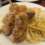 キッチン パンチ - 2015年12月パワーランチの牡蠣フライ