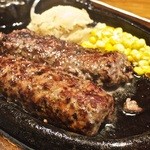 ブロンコビリー - 1100円『がんこハンバーグランチ』2015年12月吉日