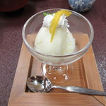 料亭 金鍋 - 【柚子シャーベット】