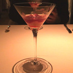 シグネチャー - 巨峰のグラニテ 木の芽 シャンパーニュと共に