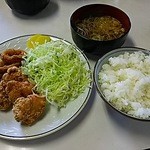 やぶや - 唐揚げ定食550円