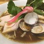 むぎとオリーブ 銀座本店 - 蛤SOBA の、アップ！