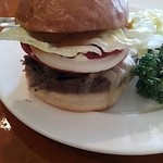 フランクリン・アベニュー - マッシュルームチーズバーガーをサンドしてみました。