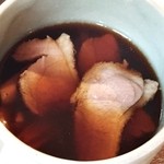 Sobadokoro Kunisaku - 鴨つけ南汁には鴨肉たっぷり
