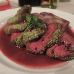 ２０１５蝦夷鹿のローストカシスソース１２８０円